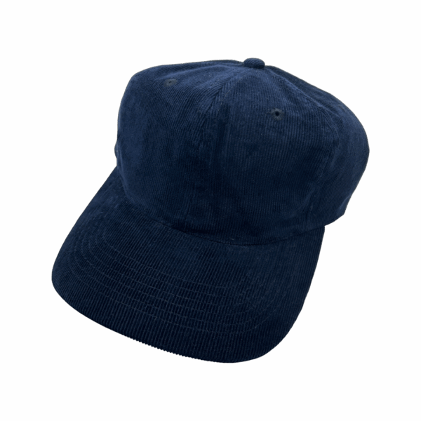 Basic fine Cord Cap navy